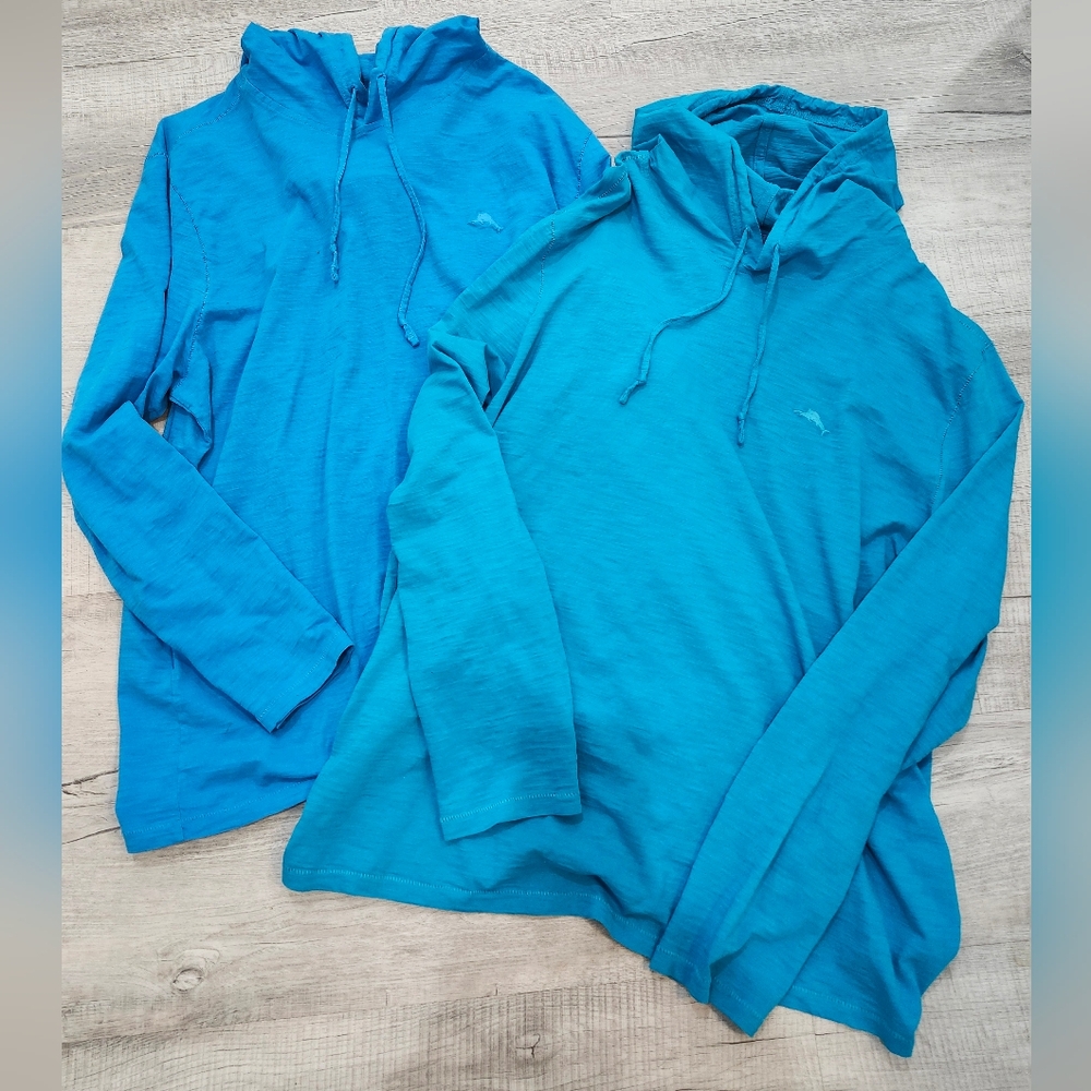 Two Tommy Bahama Men's Long Sleeve Hoodies XL
